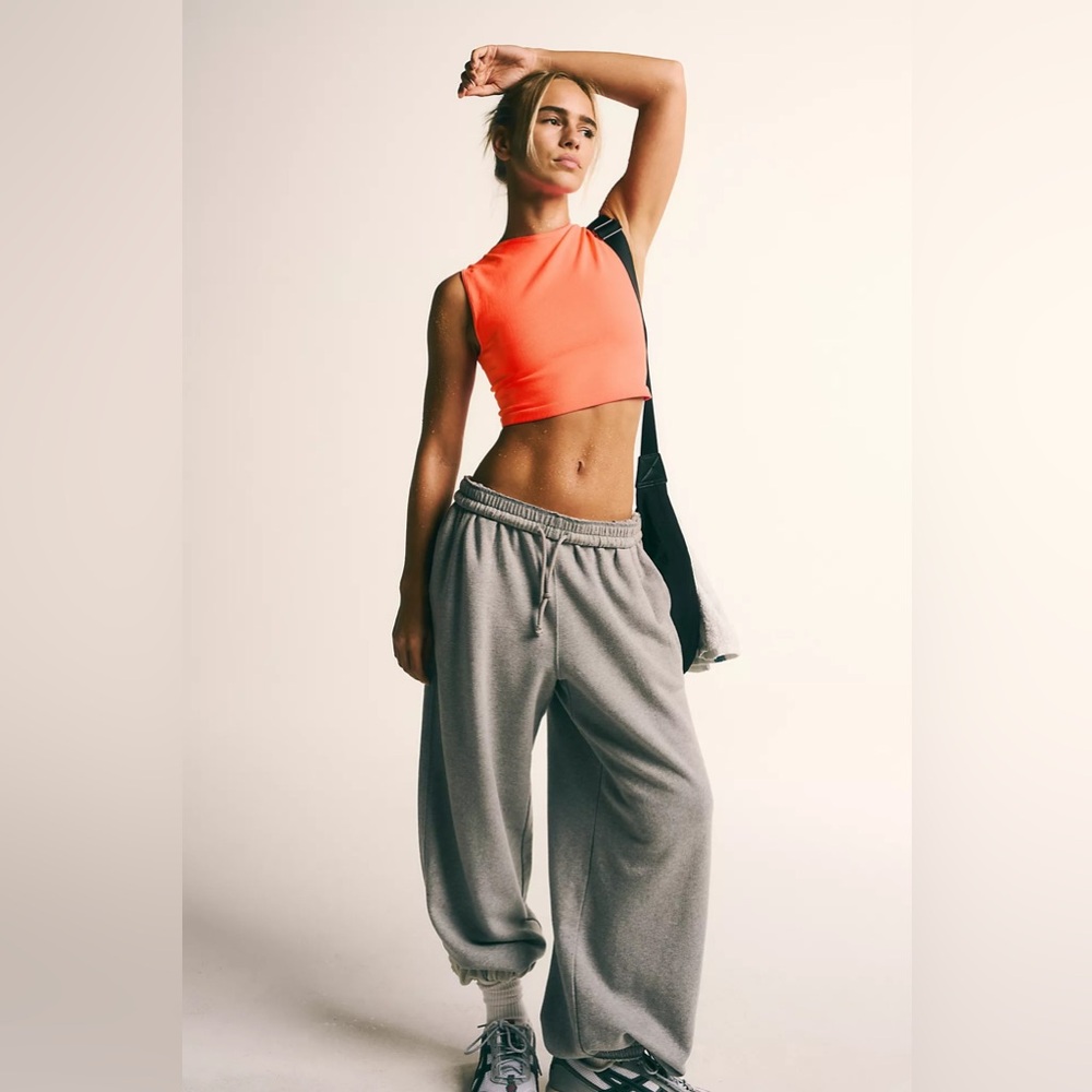 Free people fp movement Gray Sweatpants joggers slouchy relaxed essentials small - Picture 4 of 12
